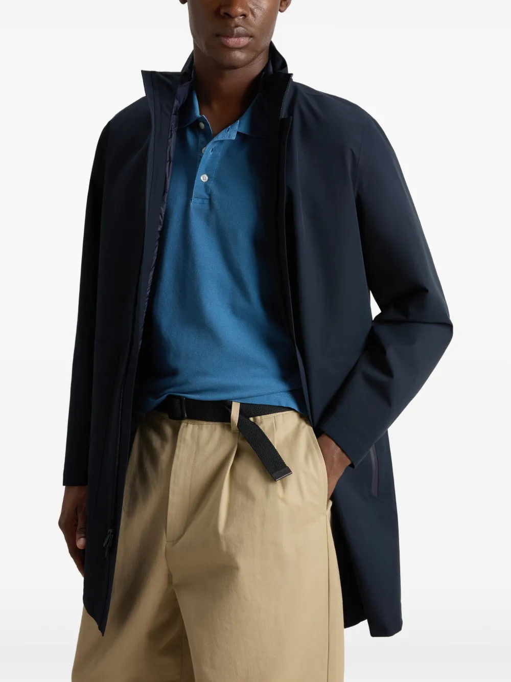 WOOLRICH TWO LAYERS 2IN1 TRENCH COAT
