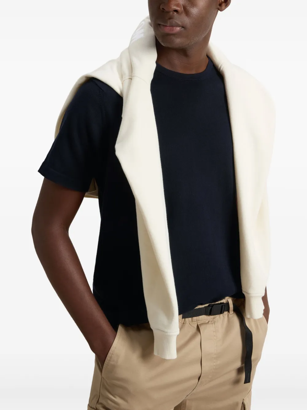 Woolrich Gebreid T-shirt Blauw