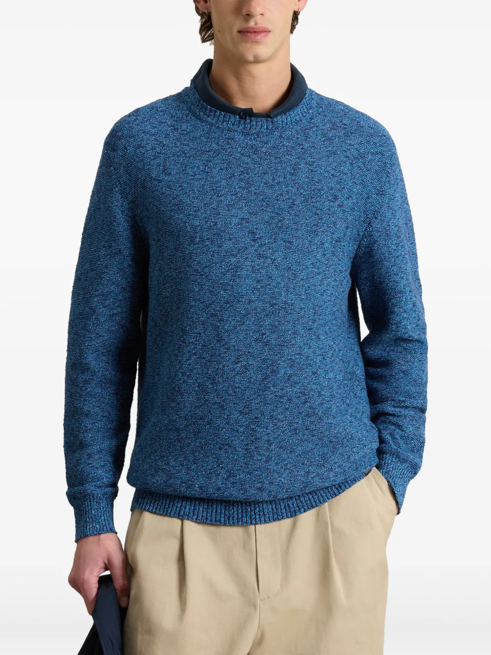Woolrich Marled trui Blauw