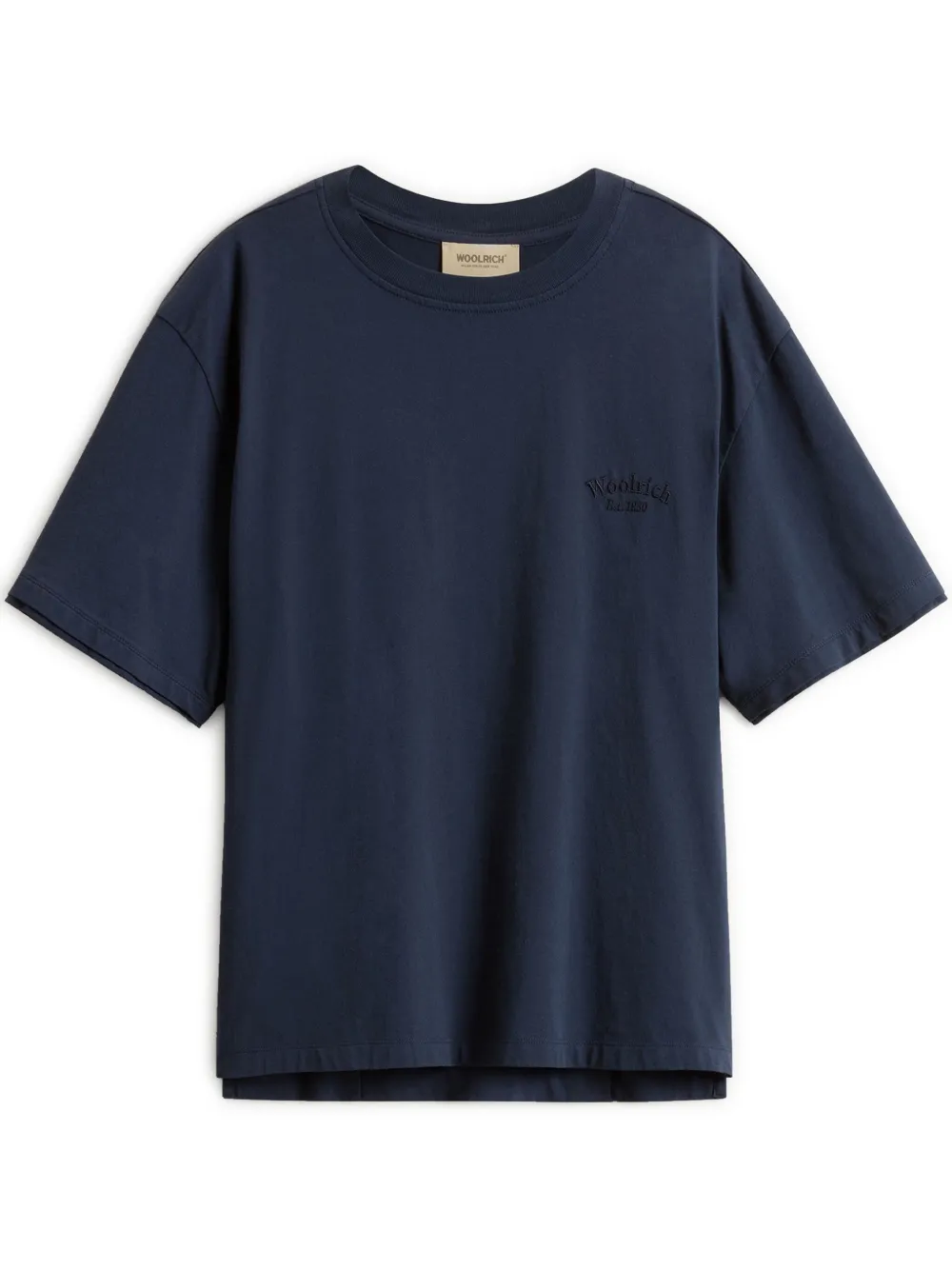 logo-embroidered T-shirt