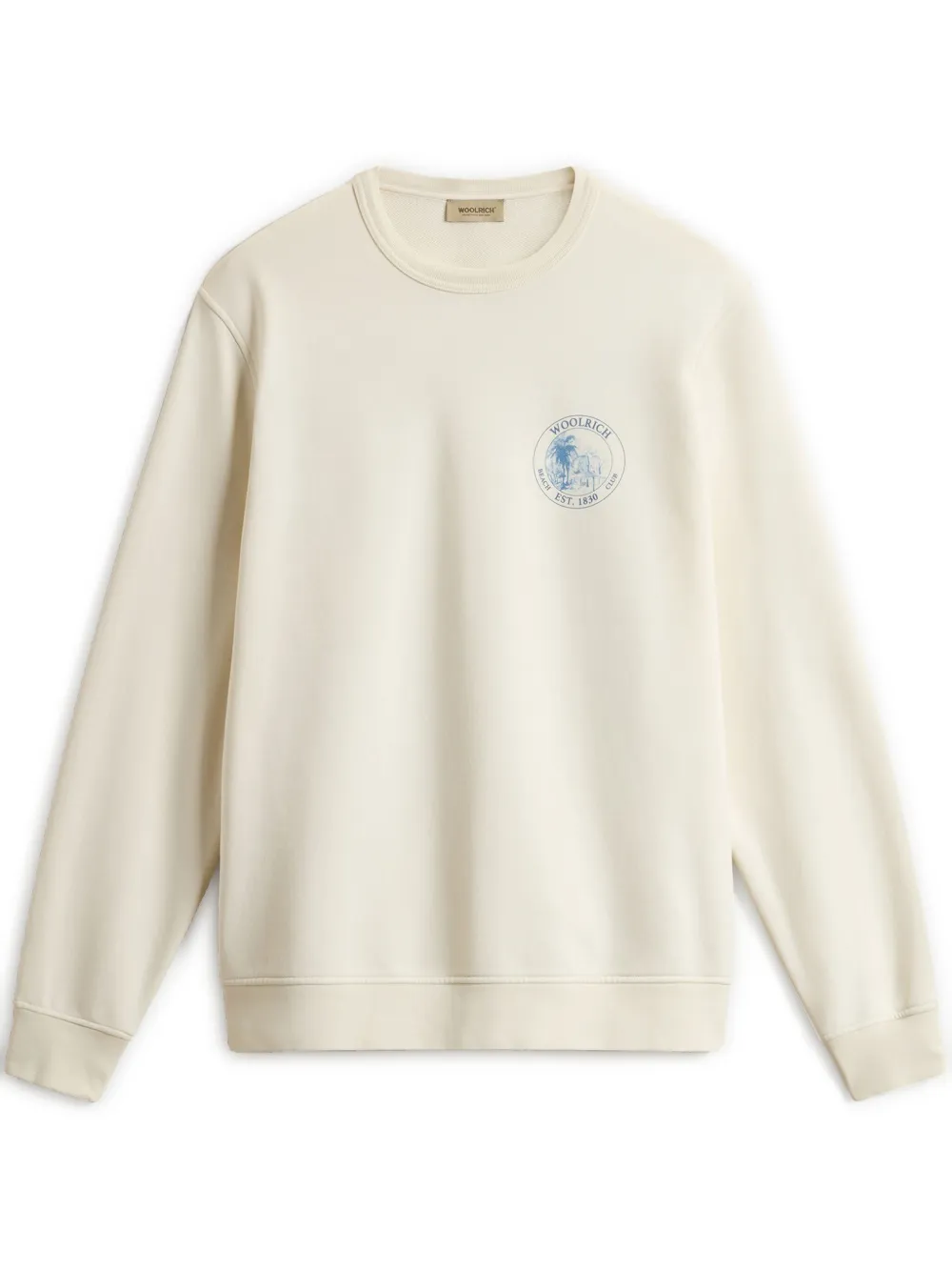 Woolrich Graphic-print Sweatshirt In 8887 White