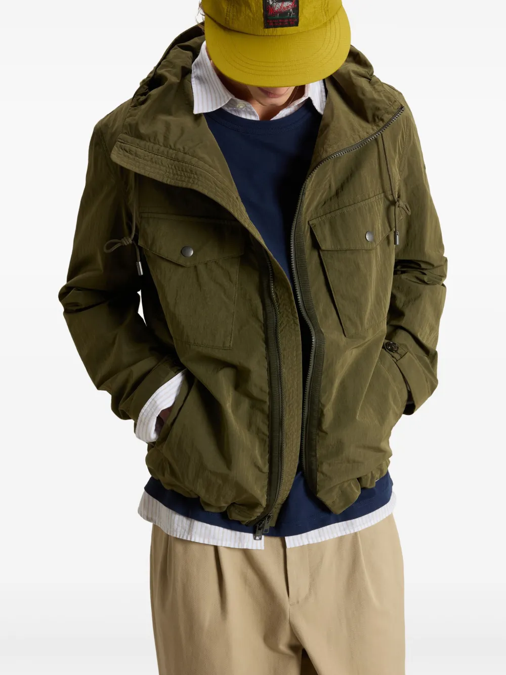 Woolrich Jack met capuchon Groen