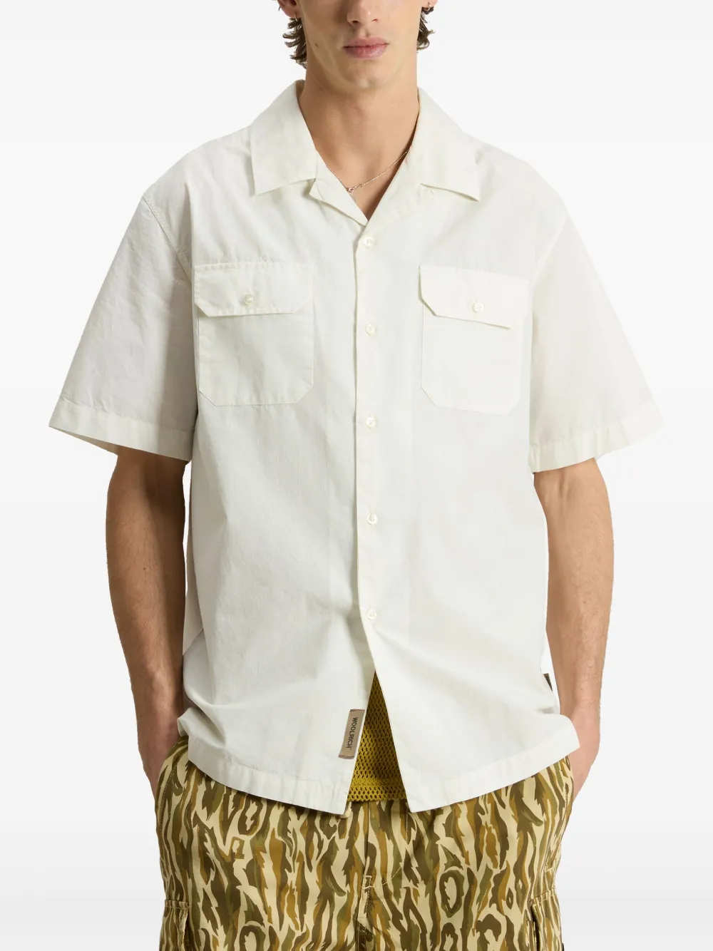 Woolrich Geverfd overhemd Wit