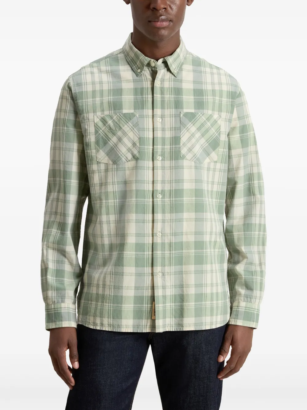 Woolrich Overhemd met Madras-ruit Groen