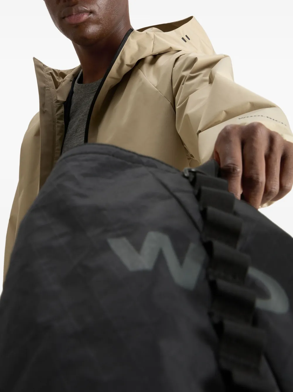 Woolrich Jack met capuchon en rits Beige