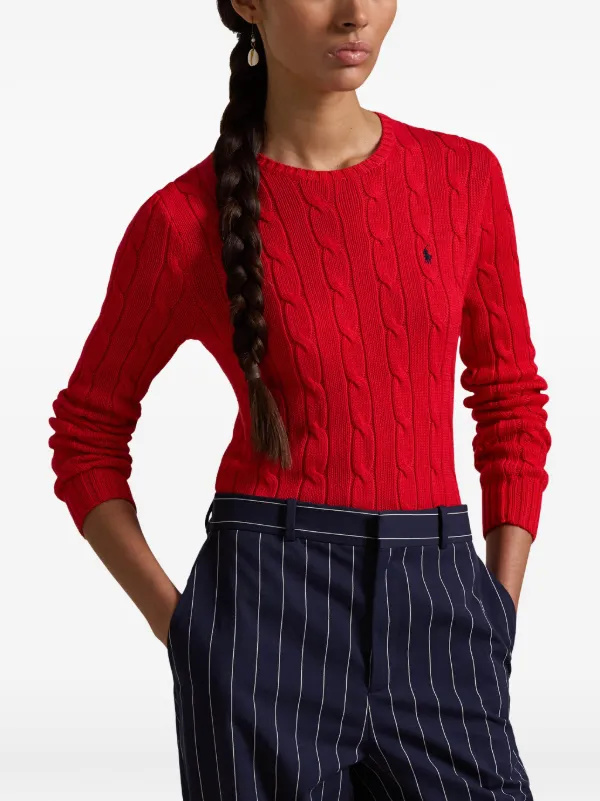 Polo Ralph Lauren Polo Pony-embroidered Jumper | Red | FARFETCH