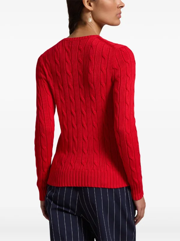 【送料&関税込】Polo Ralph Lauren Pony Embroidered Knit Jump Polo Ralph Lauren Polo Pony-embroidered Jumper | Red | FARFETCH