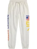 Polo Ralph Lauren logo print track pants - White