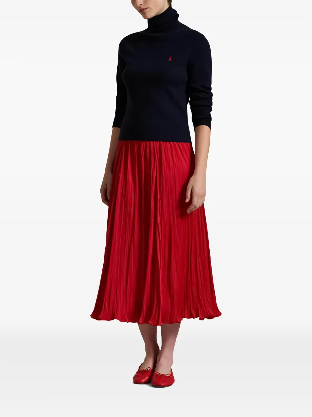 Polo Ralph Lauren geplooide rok Rood
