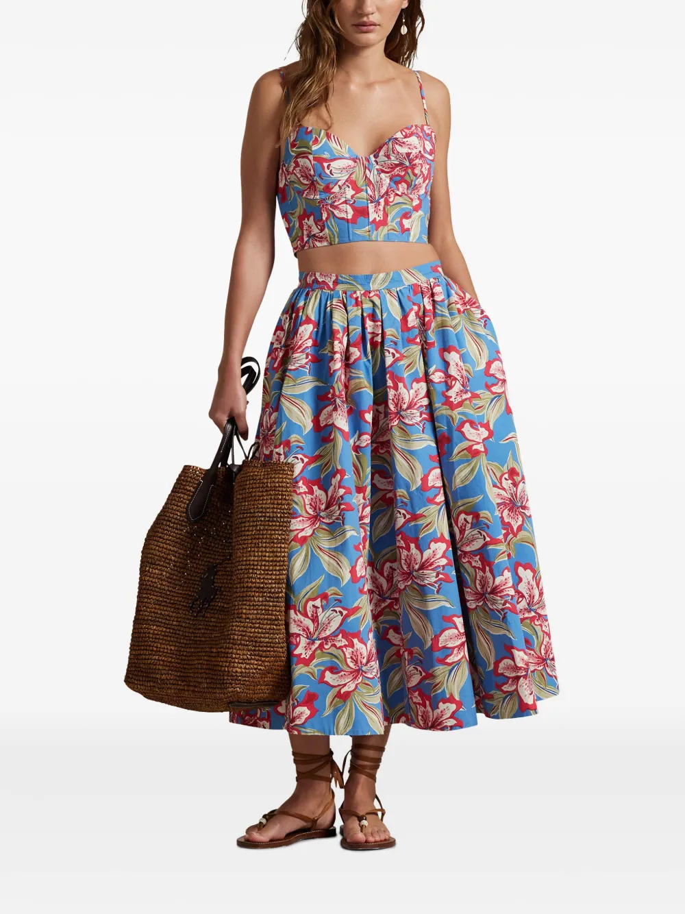 Polo Ralph Lauren Top met bloemenprint Blauw