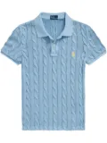 Polo Ralph Lauren cable-knit polo shirt - Blue