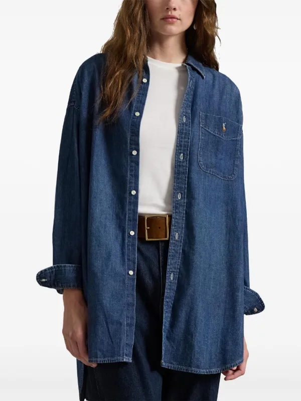 トップス POLO by Ralph Lauren denim shirt Polo Ralph Lauren Denim Shirt | Blue | FARFETCH ZA