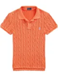 Polo Ralph Lauren cable-knit polo shirt - Orange