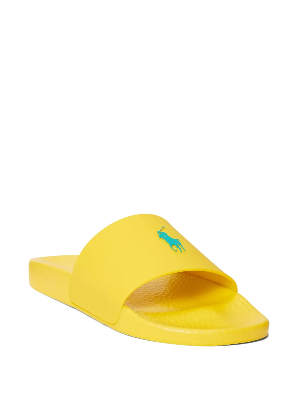 Polo Ralph Lauren Polo Pony Slides In Yellow