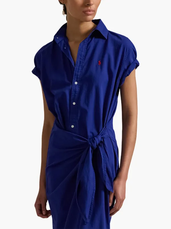 Polo Ralph Lauren ツイル シャツドレス | ブルー | FARFETCH JP