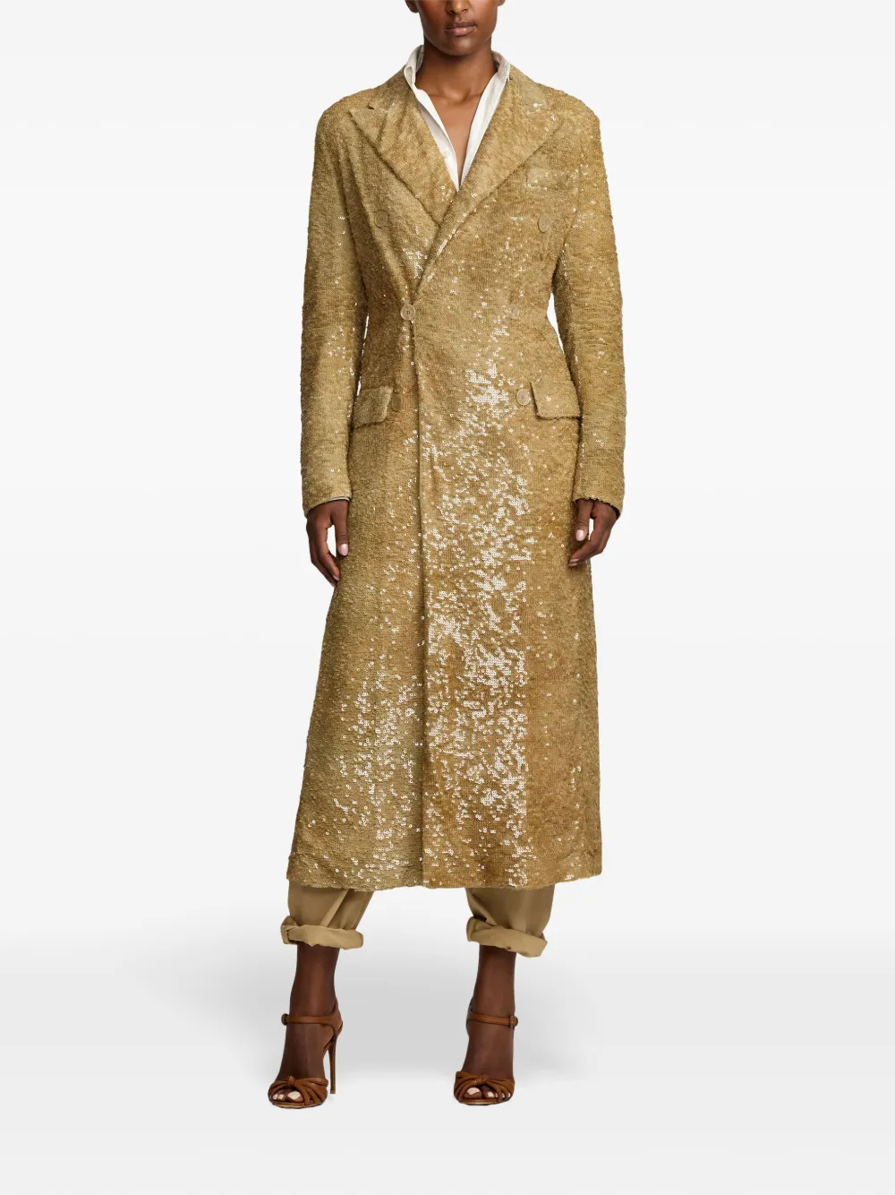 Ralph Lauren Collection Macy jas Goud