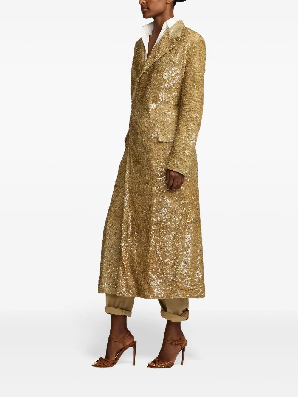 Ralph Lauren Collection Macy jas Goud