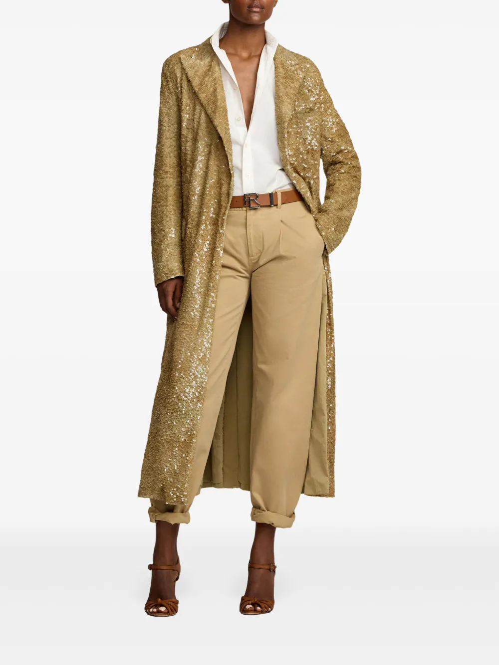 Ralph Lauren Collection Macy jas - Goud