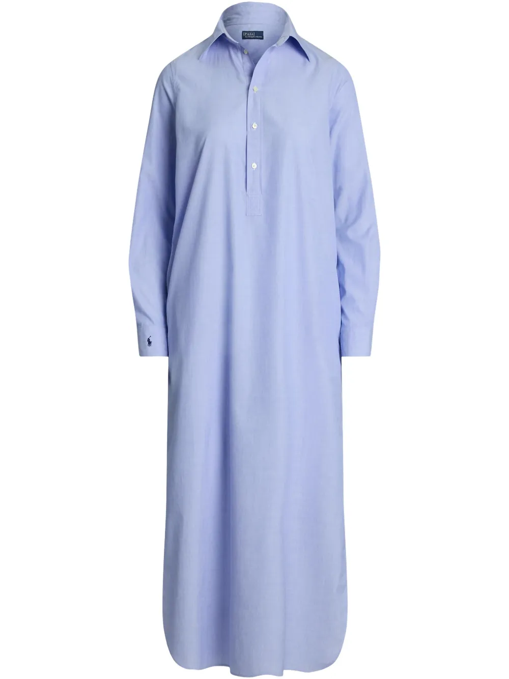 Polo Ralph Lauren Cotton Shirt Dress In 蓝色