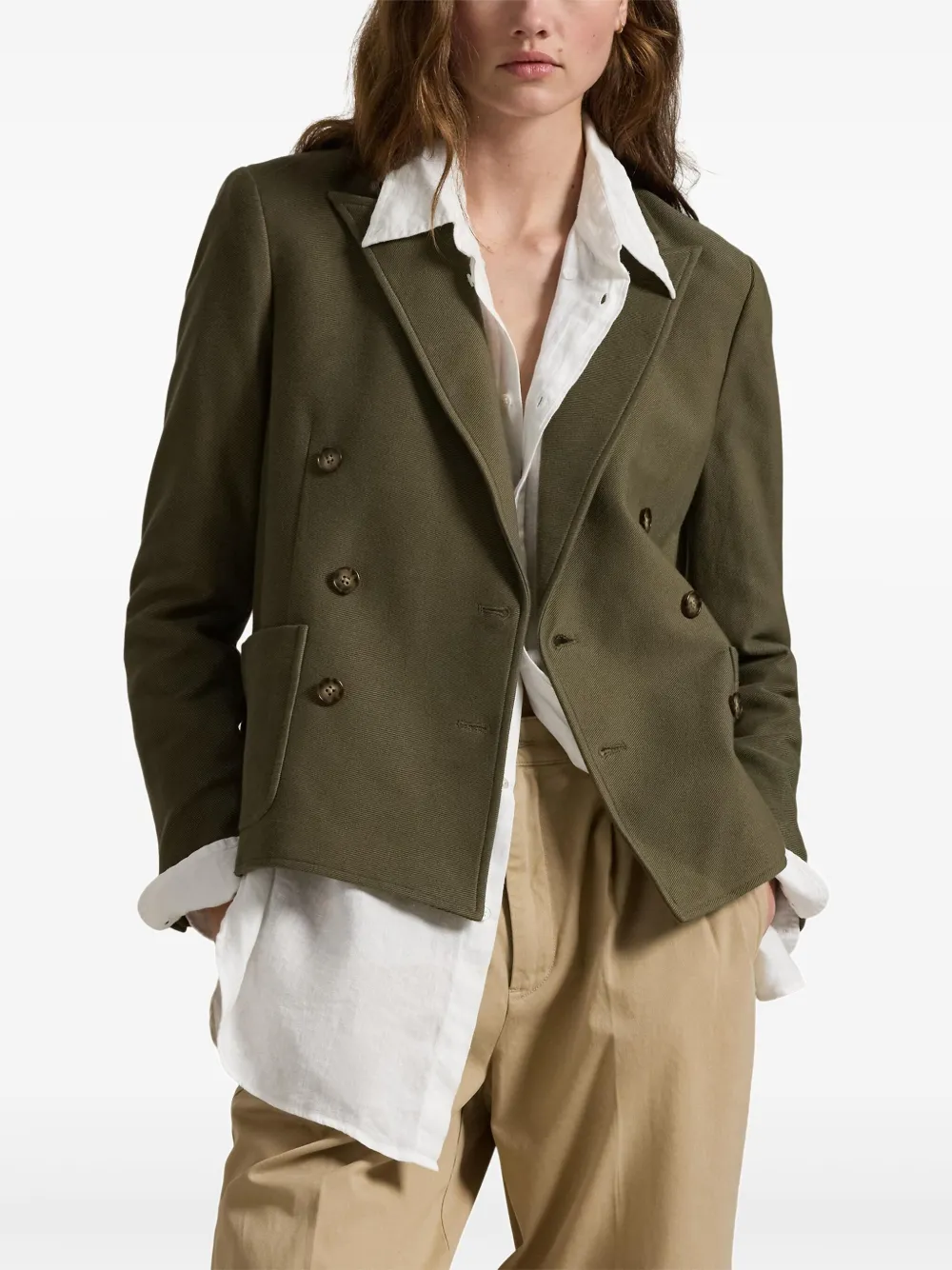 Polo Ralph Lauren Jack met dubbele rij knopen Groen