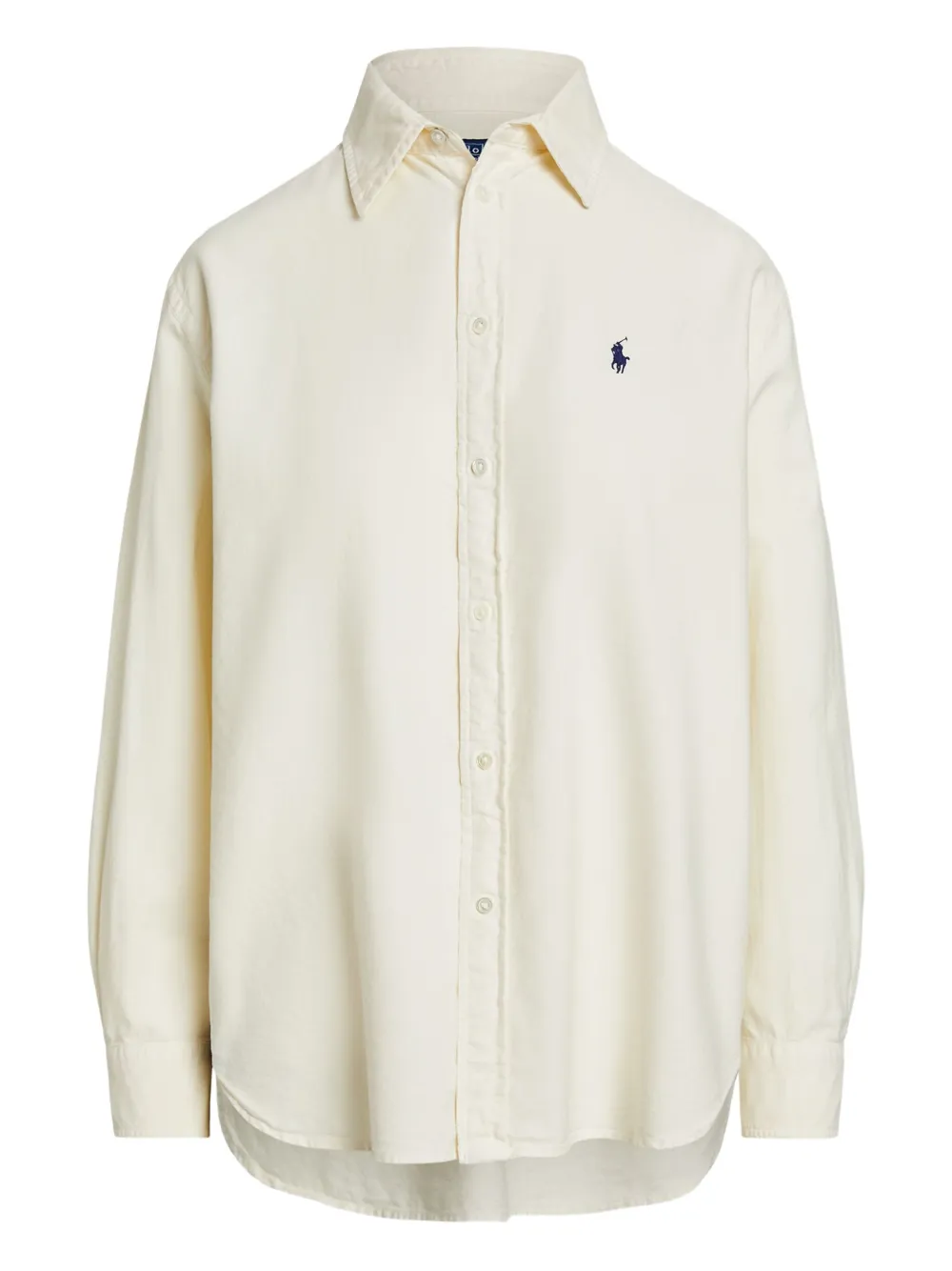 Polo Ralph Lauren Button-up blouse met lange mouwen Beige