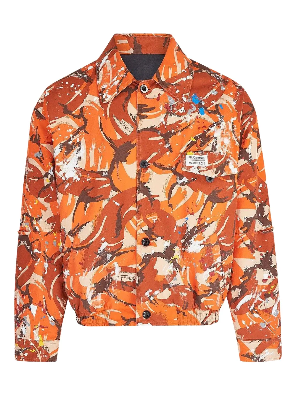 Martine Rose abstract-print jacket | Orange | Image 1
