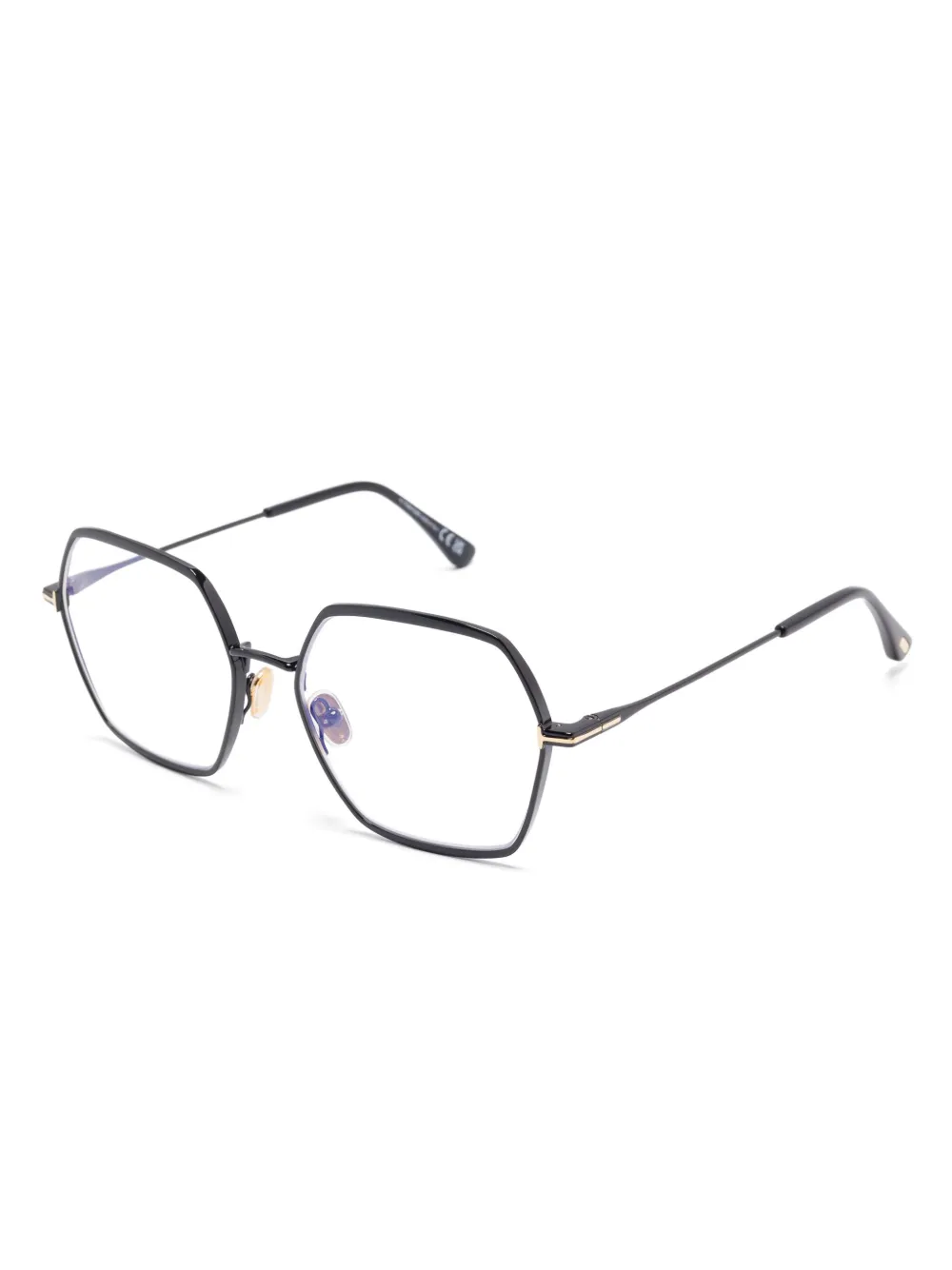 TOM FORD Eyewear Bril met geometrisch montuur - Zwart