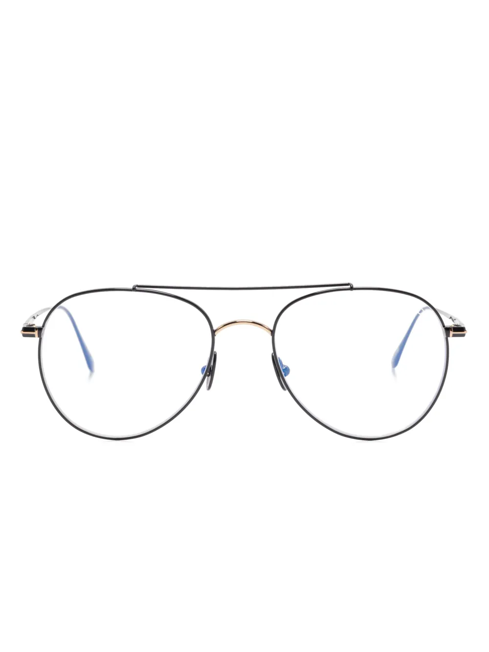 TOM FORD Eyewear Bril met piloten montuur Zwart