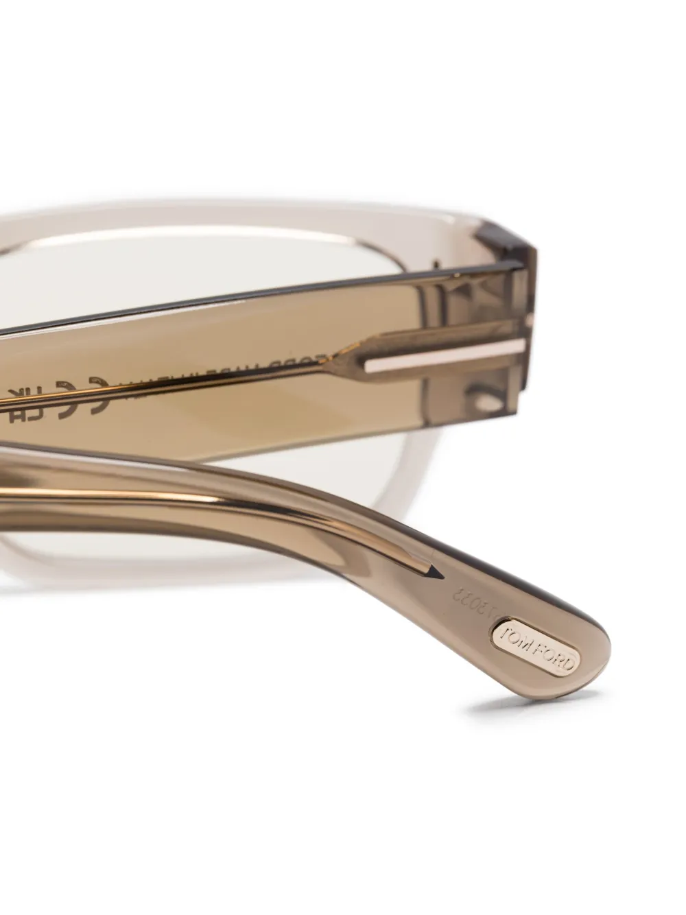 Tom Ford Rectangle-frame Glasses In Grey