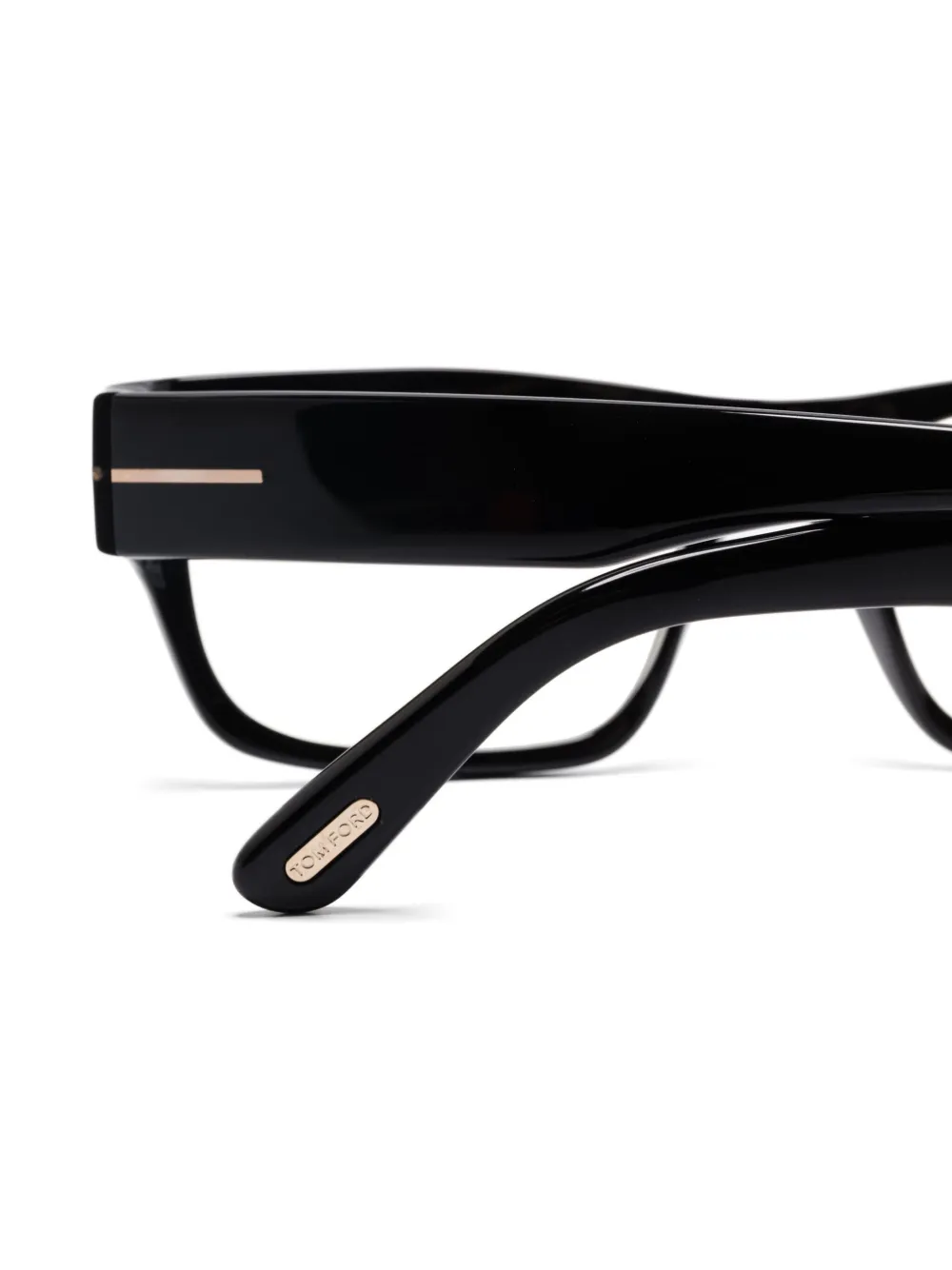 TOM FORD Eyewear Bril met rechthoekig montuur Zwart
