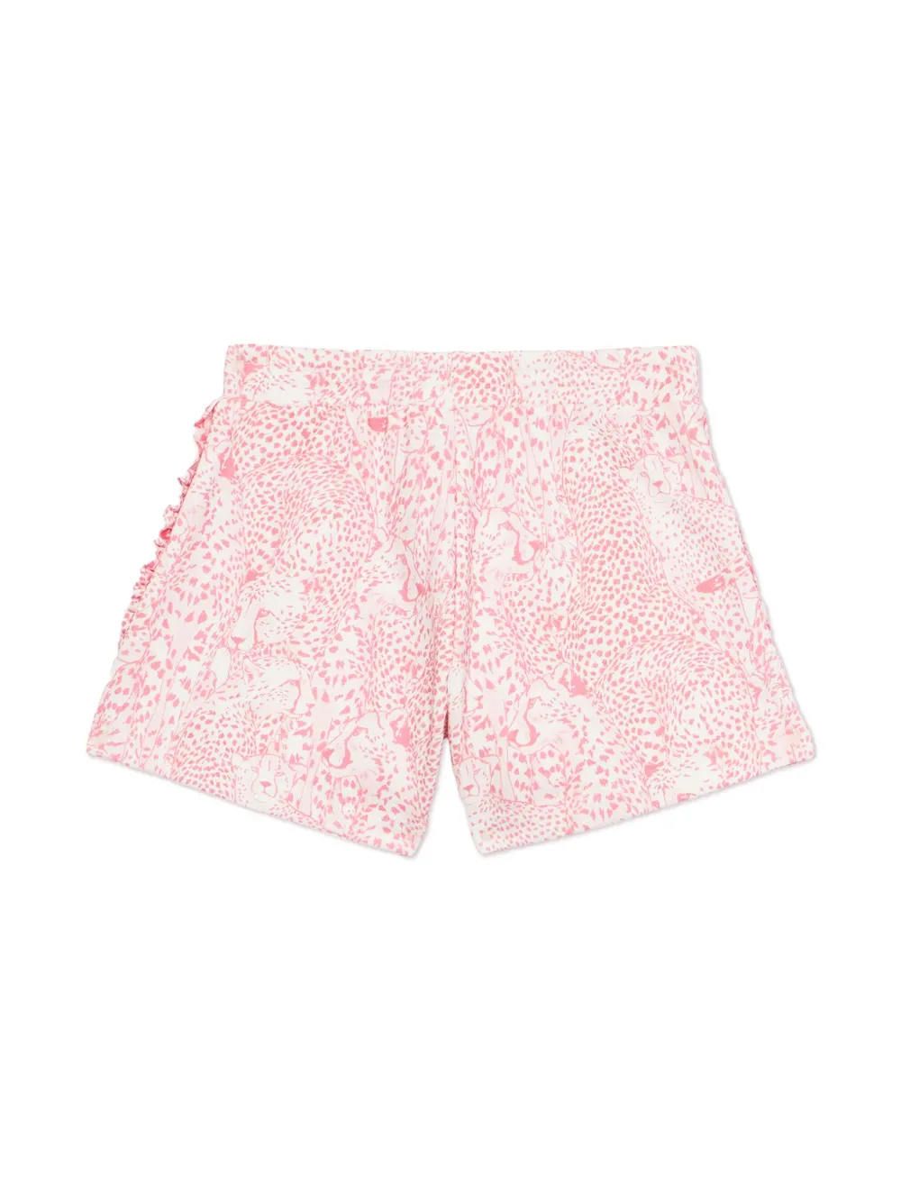 Roberto Cavalli Junior leopard motif shorts - Roze