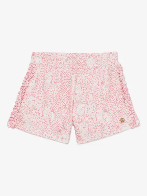 Roberto Cavalli Junior pantalones cortos con motivo de leopardo