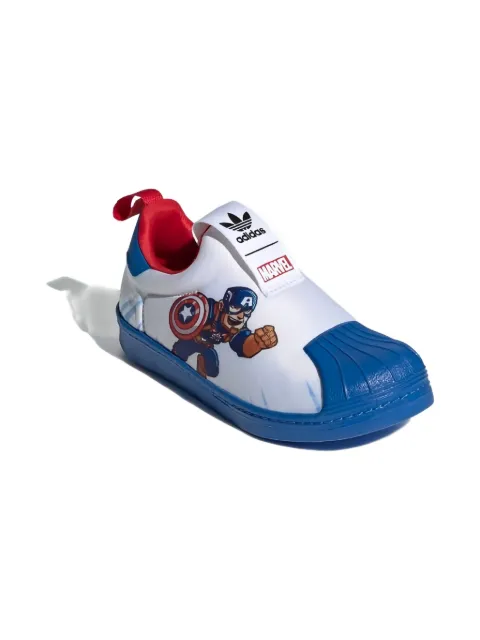 adidas Kids tenis Superstar 360 Captain America en colaboración con Marvel