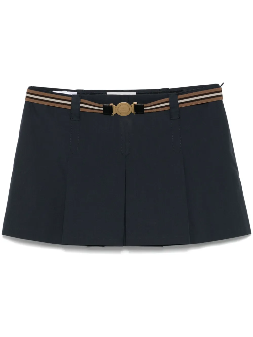 Miu Miu Minirock mit Falten | Blau | Image 1