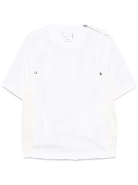 sacai playera con paneles