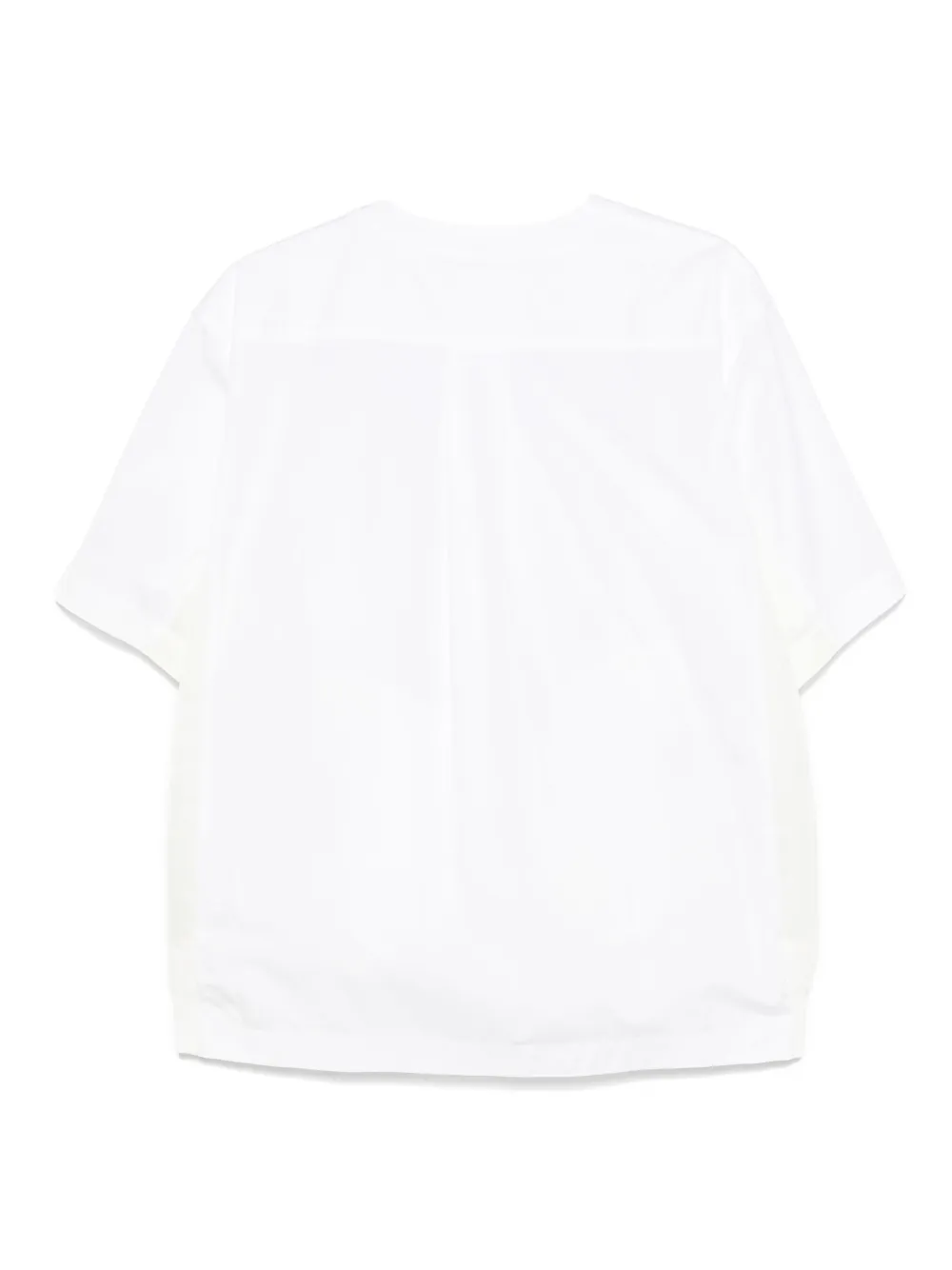 Sacai panelled T-shirt - Wit