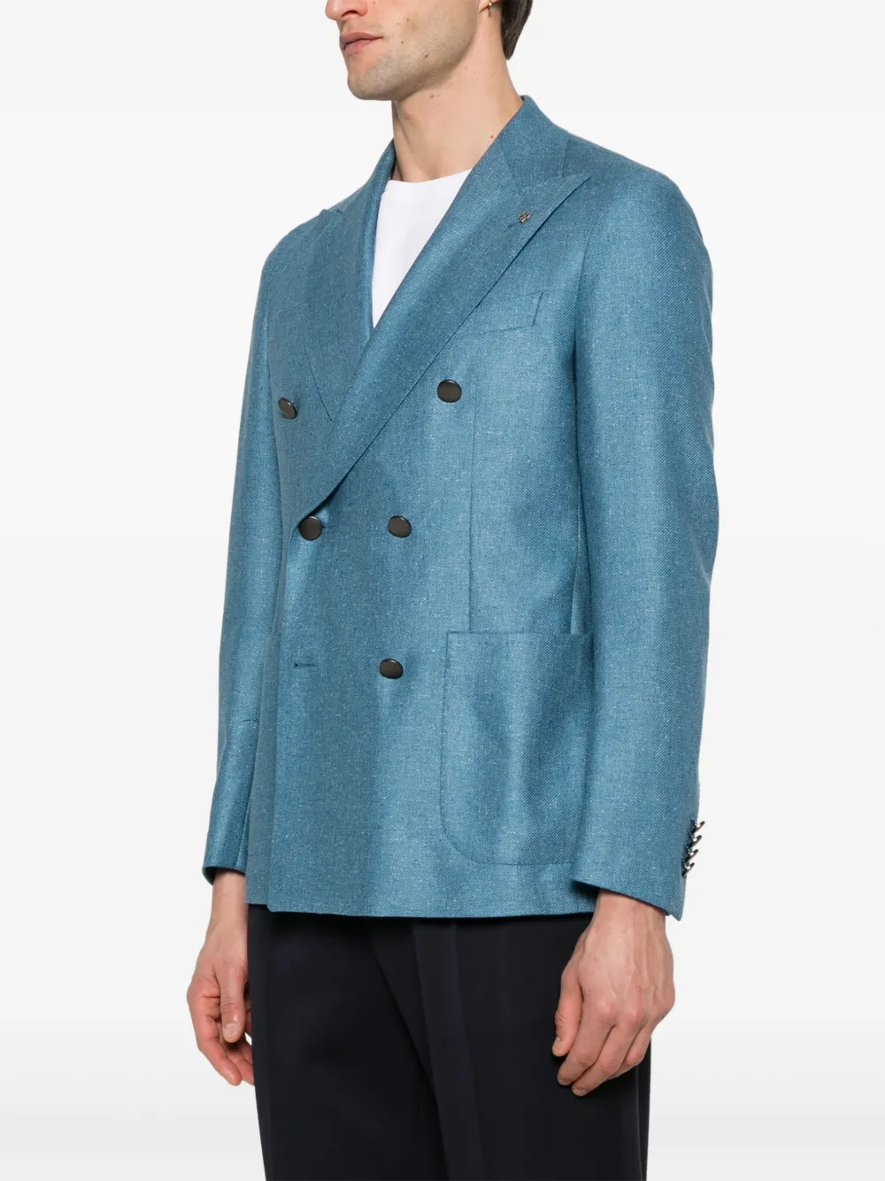 Tagliatore Blazer met dubbele rij knopen Blauw