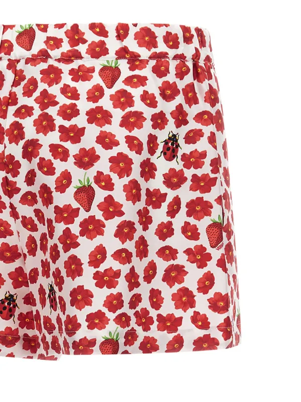 ショートパンツ VERSACE 'Strawberry Garden' shorts Versace Strawberry Garden Boxer Shorts | Red | FARFETCH