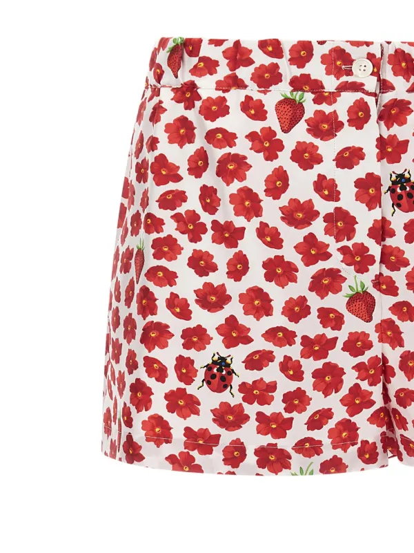 【関税＆送料込み】Versace BouclAC Tweed Shorts Underwater Barocco Silk Shorts Multicolor,Gold | VERSACE US