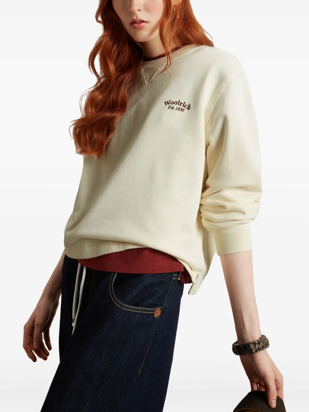 Woolrich Katoenen sweater Beige