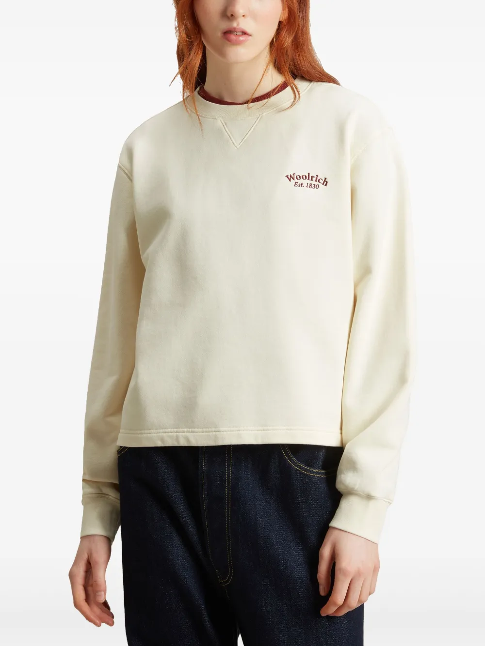 Woolrich Katoenen sweater Beige