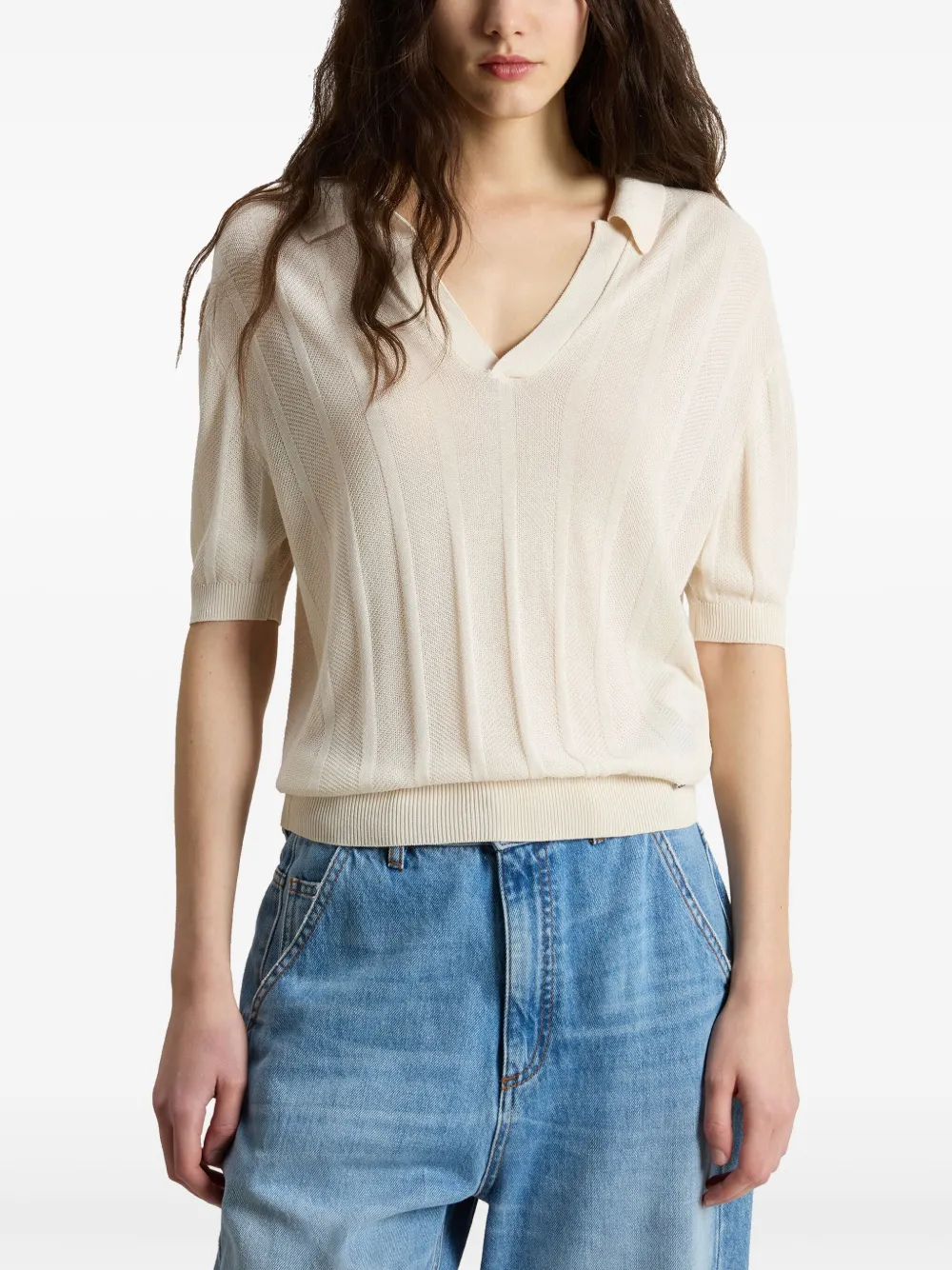Woolrich Gestreepte polotop Wit