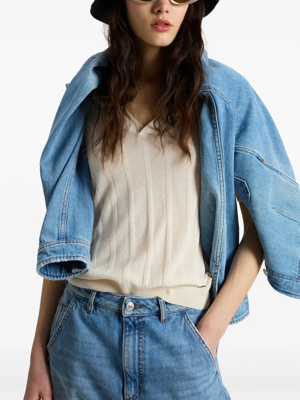 Woolrich Gestreepte polotop Wit