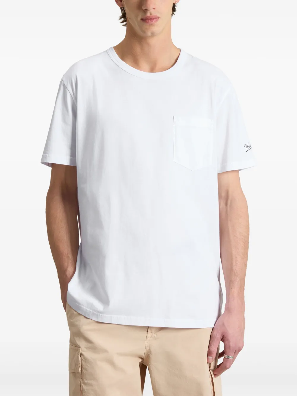 Woolrich T-shirt met zakdetail Wit