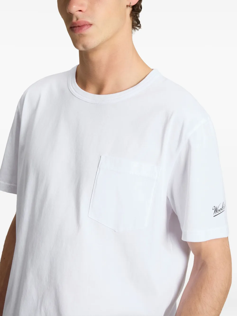 Woolrich T-shirt met zakdetail Wit