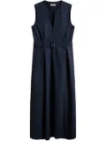 Woolrich belted mid dress - Blue