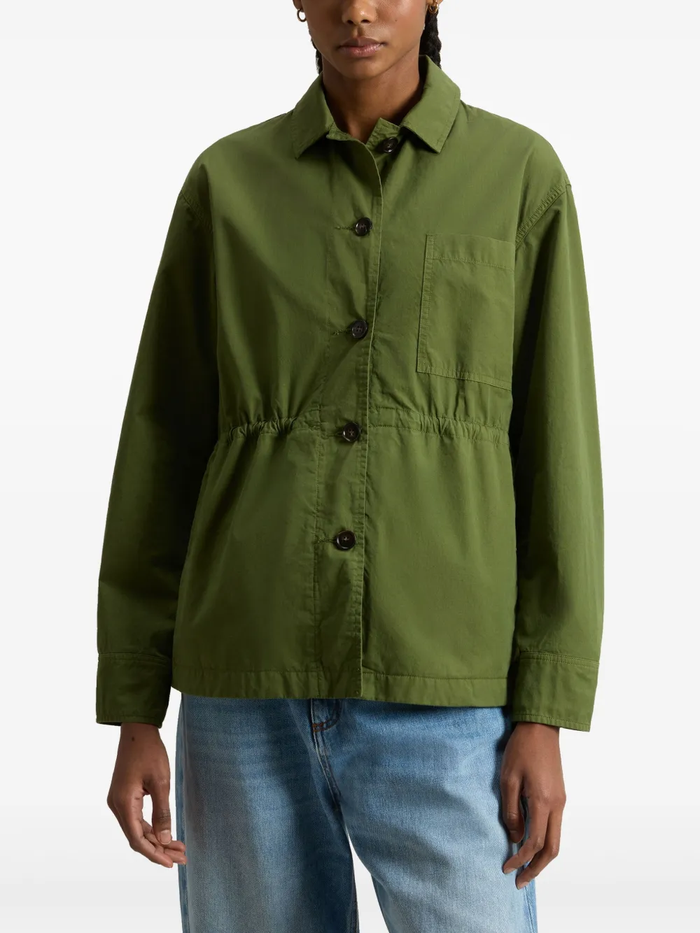 Woolrich Katoenen shirtjack Groen