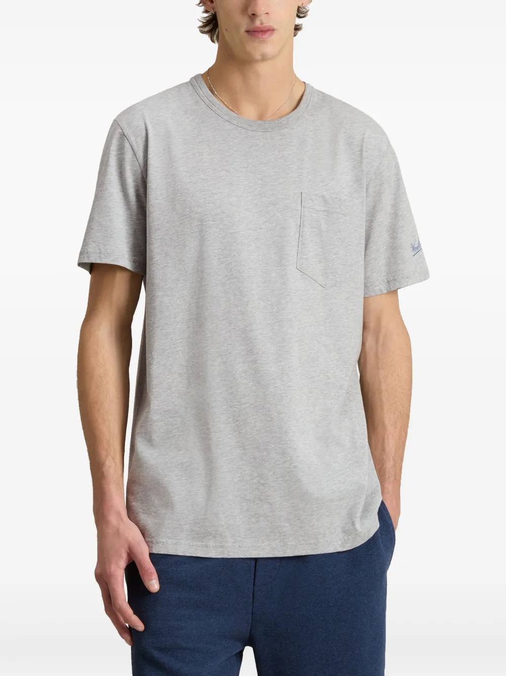 Woolrich T-shirt met logo zak Grijs