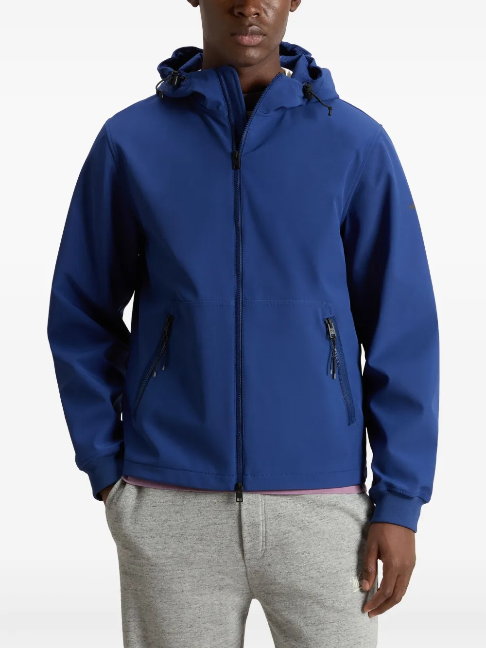 Woolrich Jack met capuchon en rits Blauw