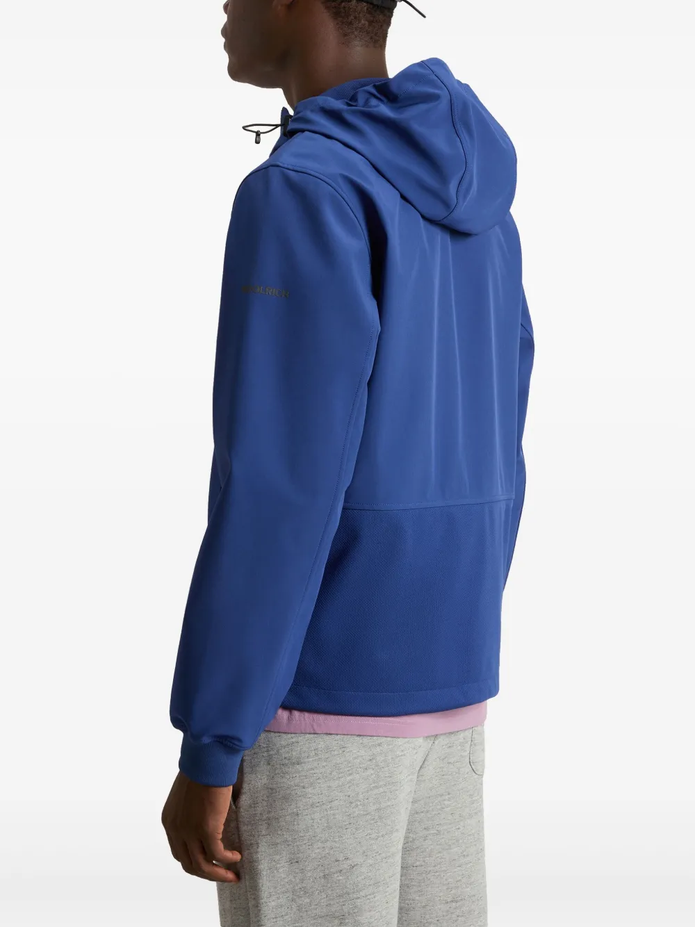 Woolrich Jack met capuchon en rits Blauw